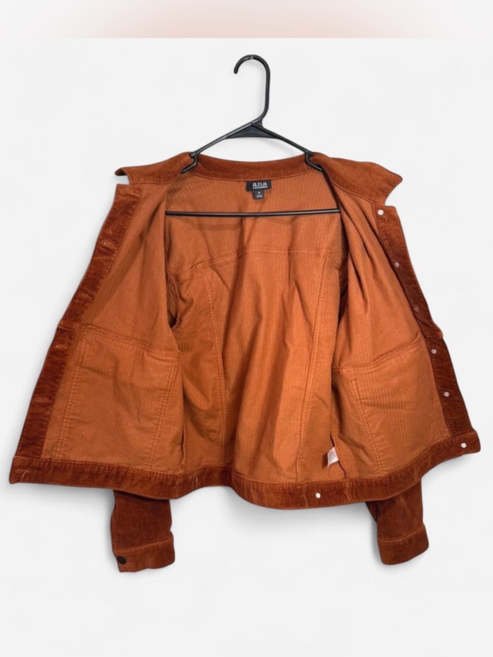 a.n.a Rust Corduroy Trucker Jacket - Picture 3 of 5